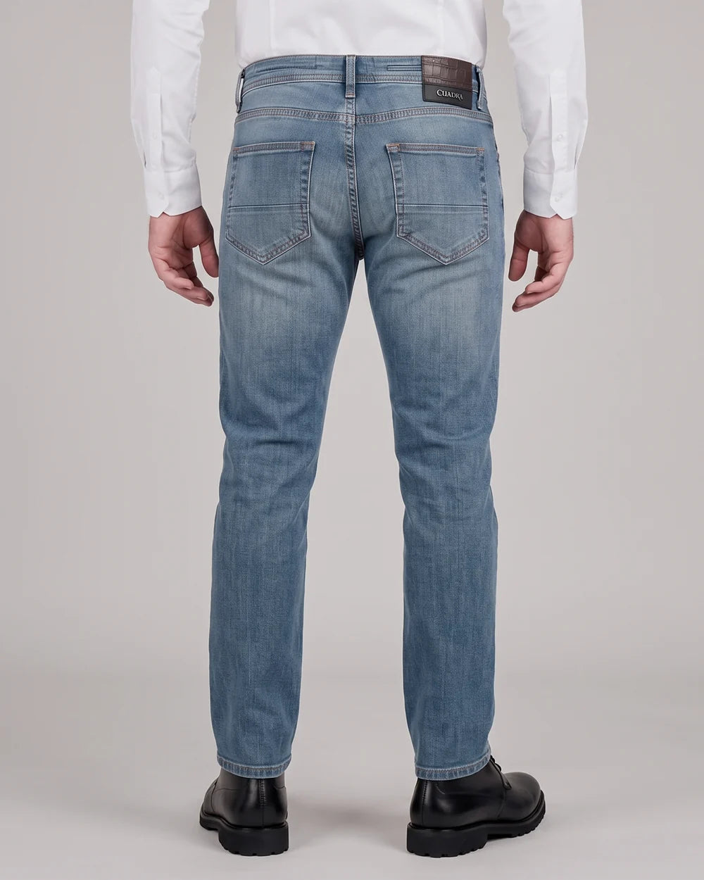 J300815 - Cuadra Men's Medium Indigo Vintage Wash Jeans