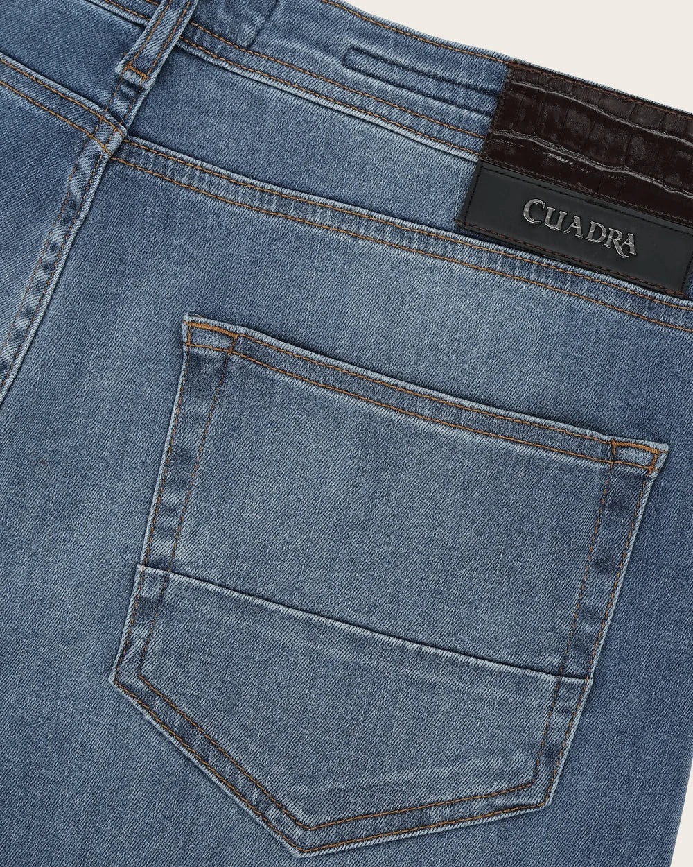 J300815 - Cuadra Men's Medium Indigo Vintage Wash Jeans