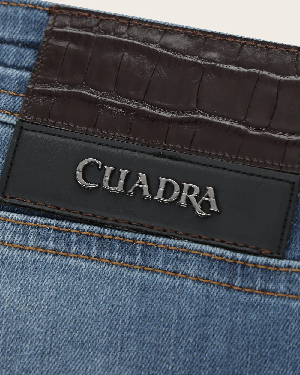 J300815 - Cuadra Men's Medium Indigo Vintage Wash Jeans