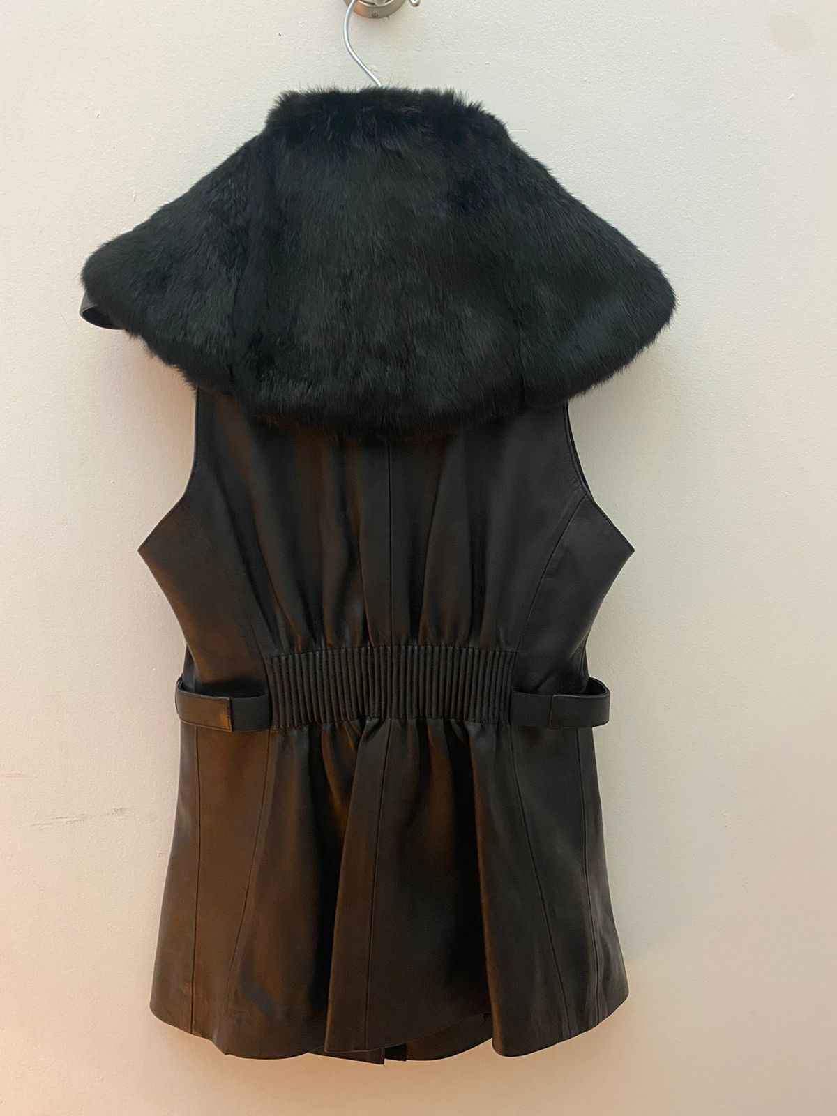 M270COB - Cuadra Black Western Fashion Leather Vest for Women