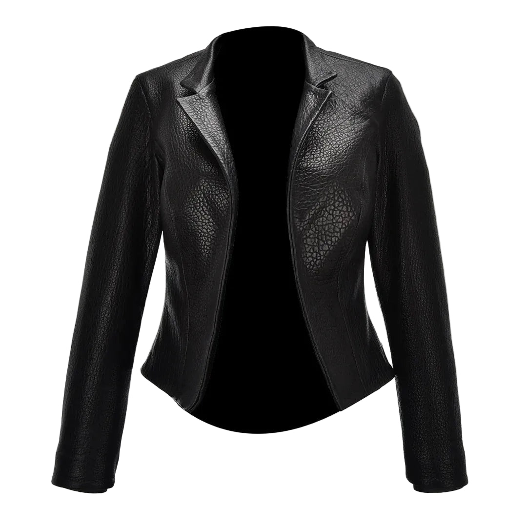 M280BOB - Cuadra black dress casual fashion leather jacket for women