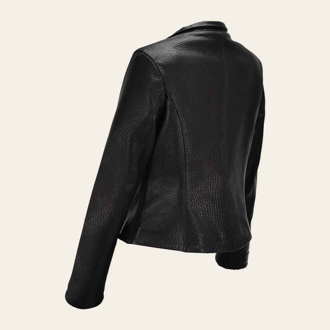M280BOB - Cuadra Black Dress Casual Fashion Leather Jacket for Women