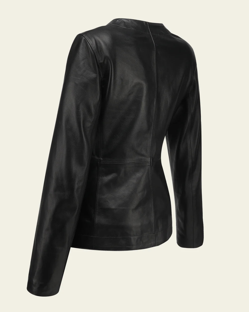 M376BOB - Cuadra black dress casual fashion leather jacket for women