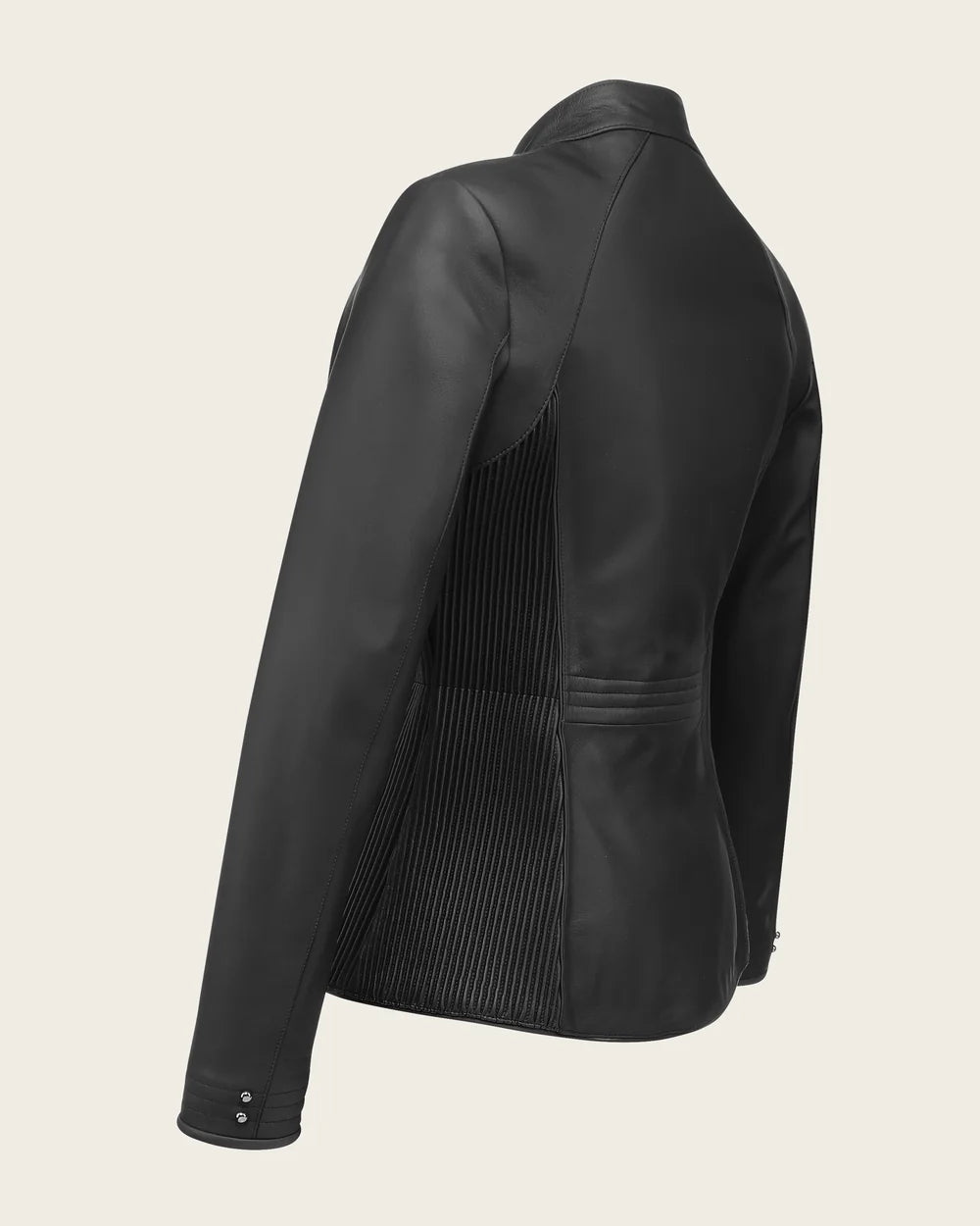 M386BOB - Cuadra Black Quilted Ovine Leather Moto Jacket for Women