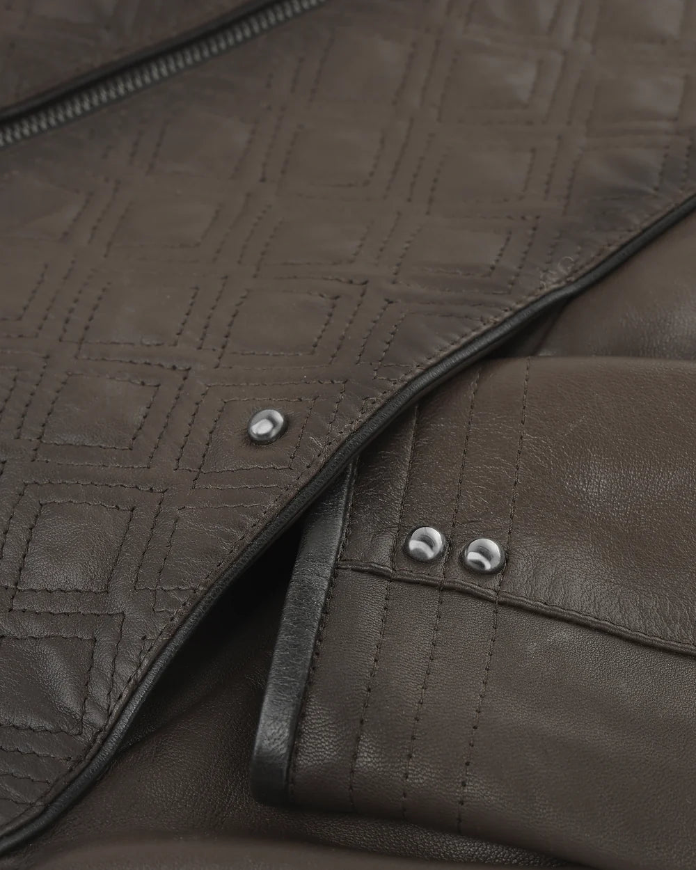 M386BOB - Cuadra Honey Quilted Ovine Leather Moto Jacket for Women