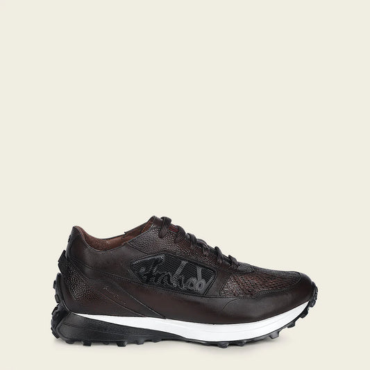 M45PBTS - Cuadra chocolate casual fashion python skin sneakers for men