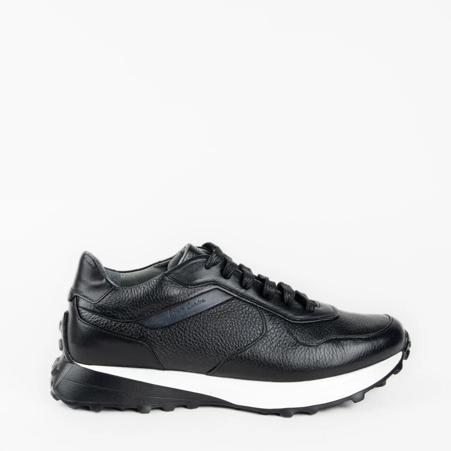 M53VNBF - Cuadra black casual fashion deer leather sneakers for men