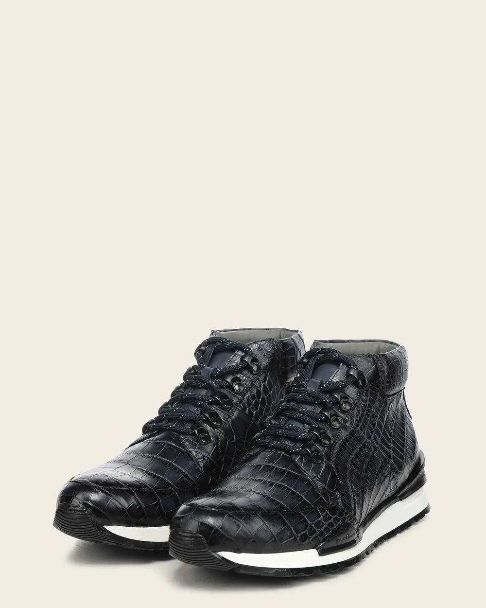 N02LPLP - Cuadra Blue Genuine Alligator Leather Sneaker Boots for Men