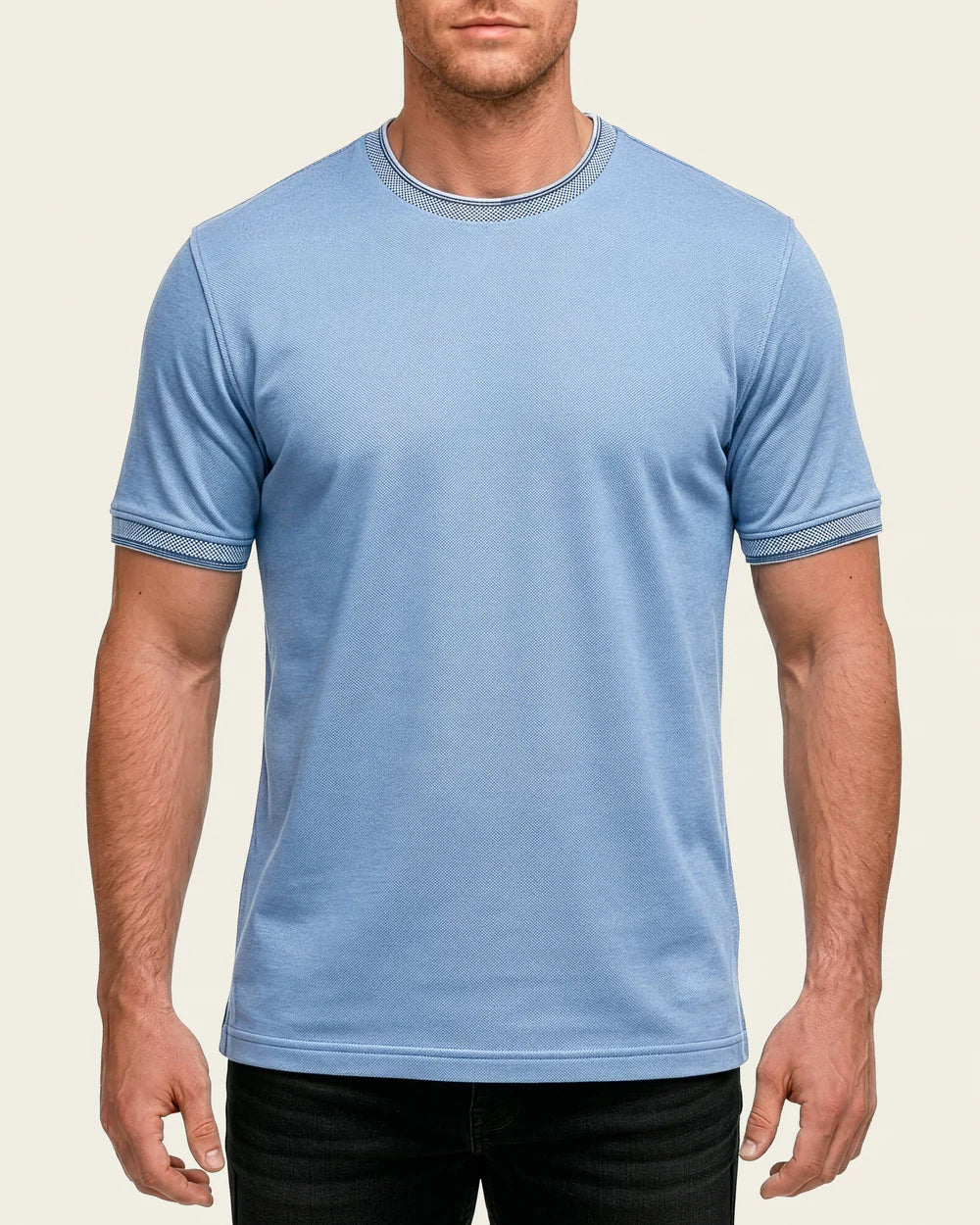 PL0965C - Cuadra Denim Casual Fashion Cotton Tee Shirt for Men