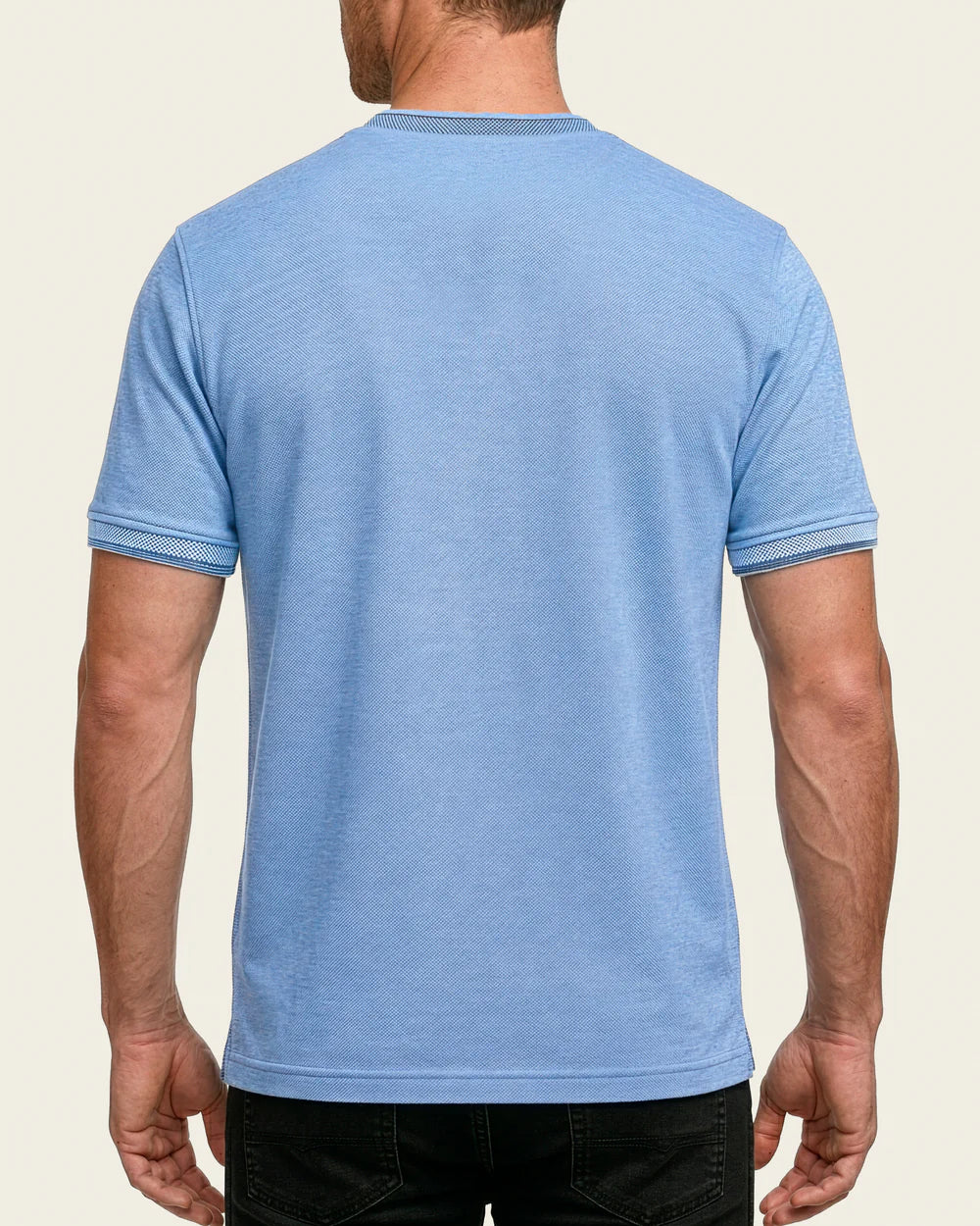PL0965C - Cuadra Denim Casual Fashion Cotton Tee Shirt for Men