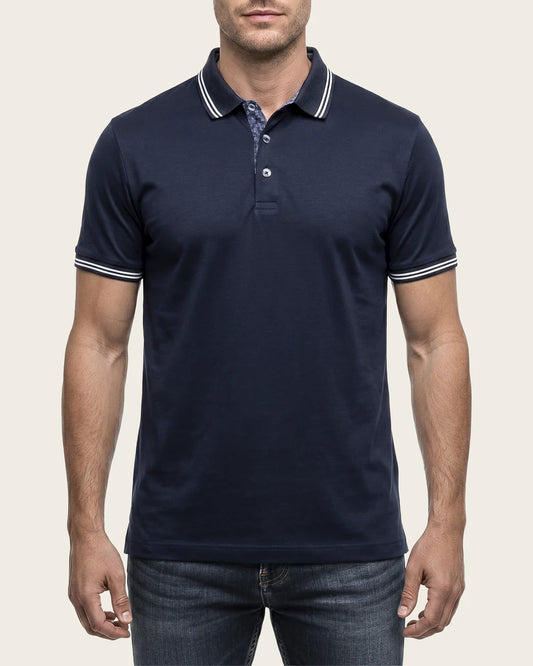 PL70134 - Cuadra navy cotton tee shirt for men