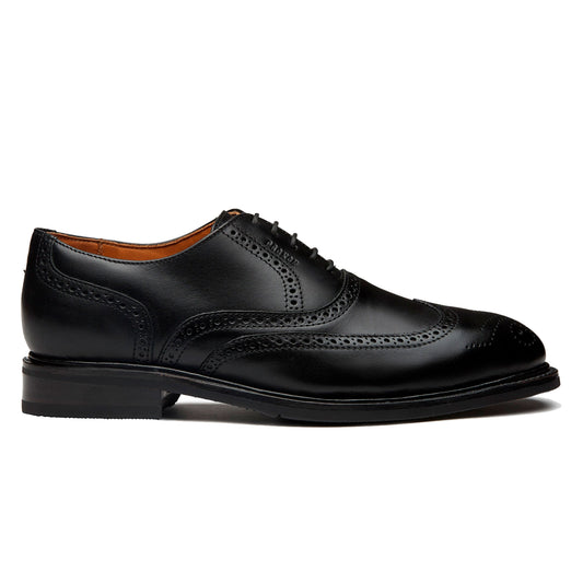 Proxon - Black Leather Steel Toe Safety Oxford Dress Shoes for Men (ASTM certified)