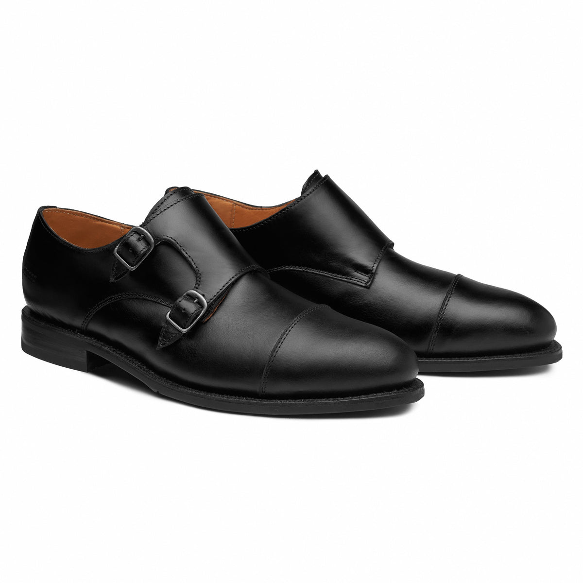 Proxon - Black Steel Toe Safety Goodyear Welt Monk Strap Shoes for Men