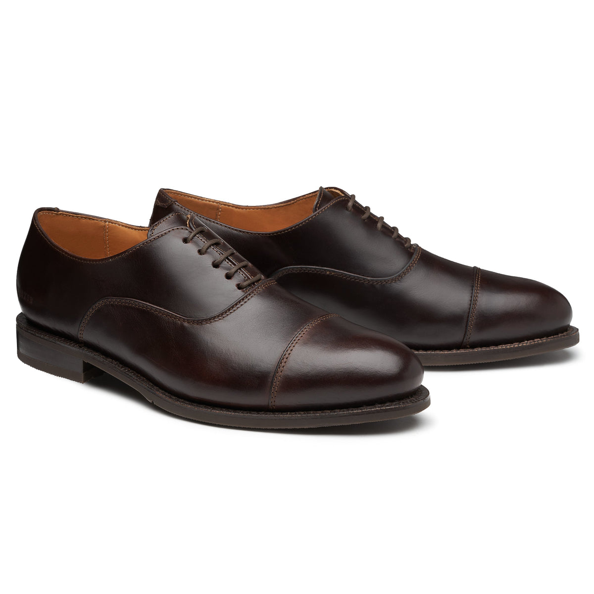 Proxon - Brown Calfskin CEO Goodyear Welt Steel Toe Safety Dress Cap-Toe Shoes for Men