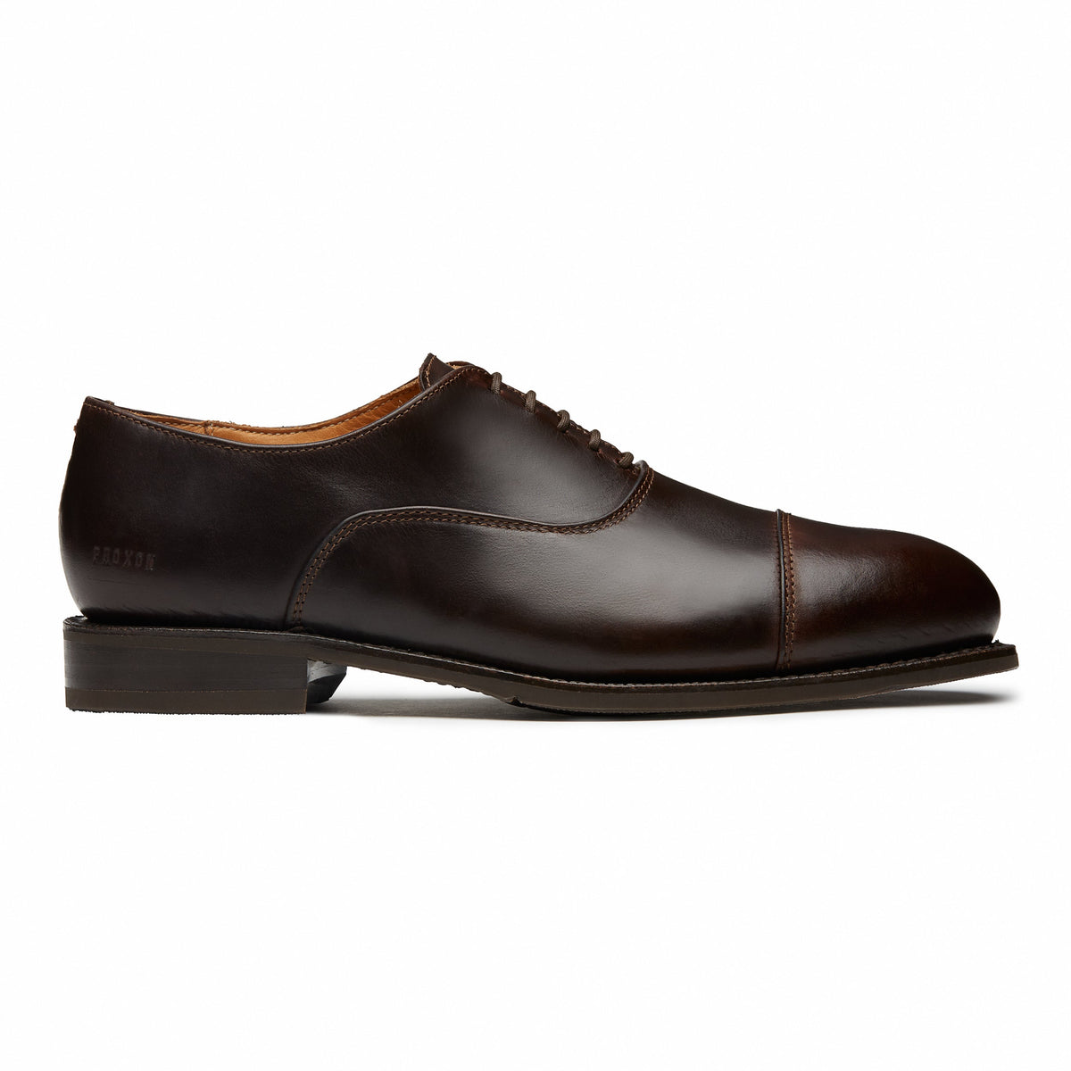 Proxon - Brown Calfskin CEO Goodyear Welt Steel Toe Safety Dress Cap-Toe Shoes for Men