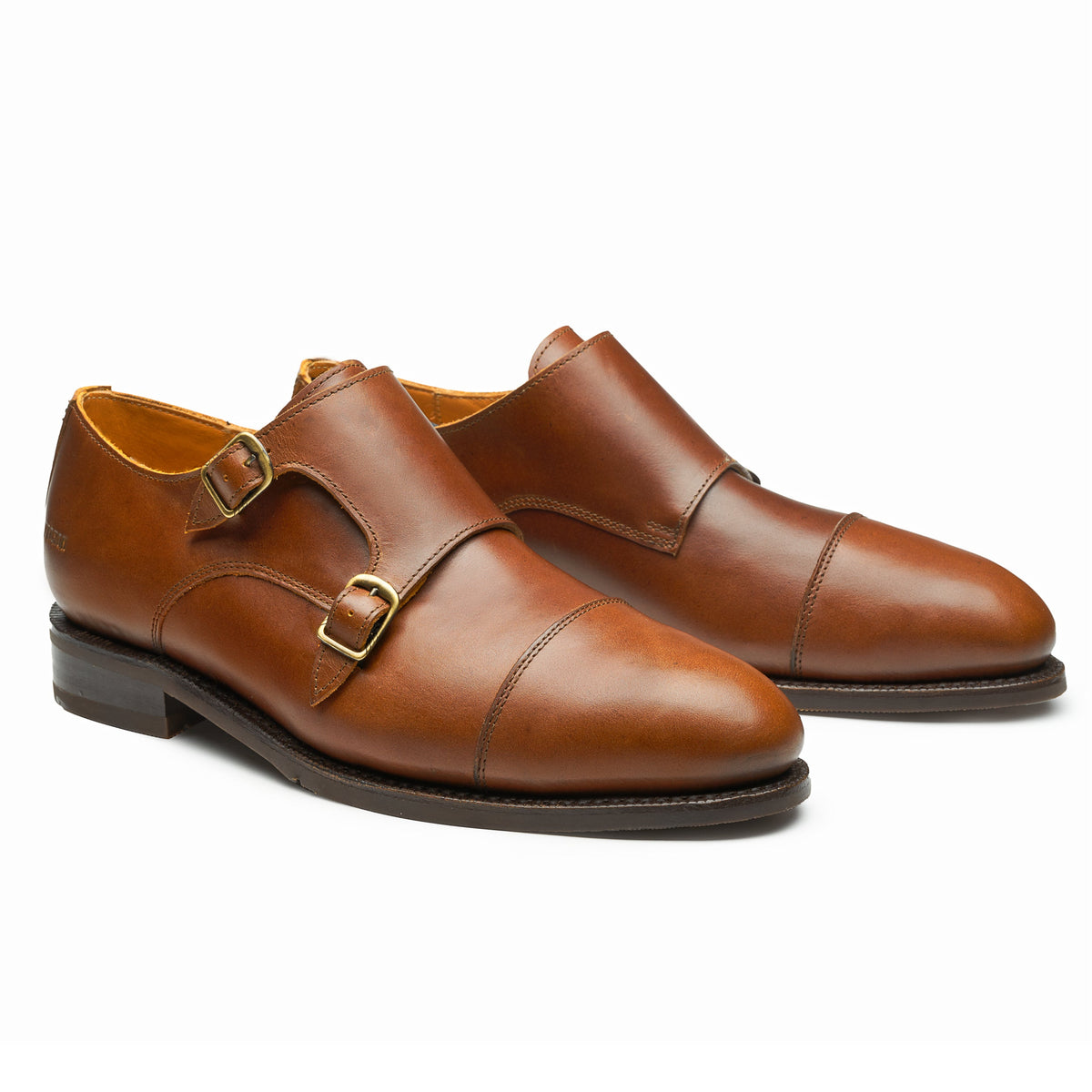 Proxon - Brown Steel Toe Goodyear Welt Monk Strap Shoes for Men