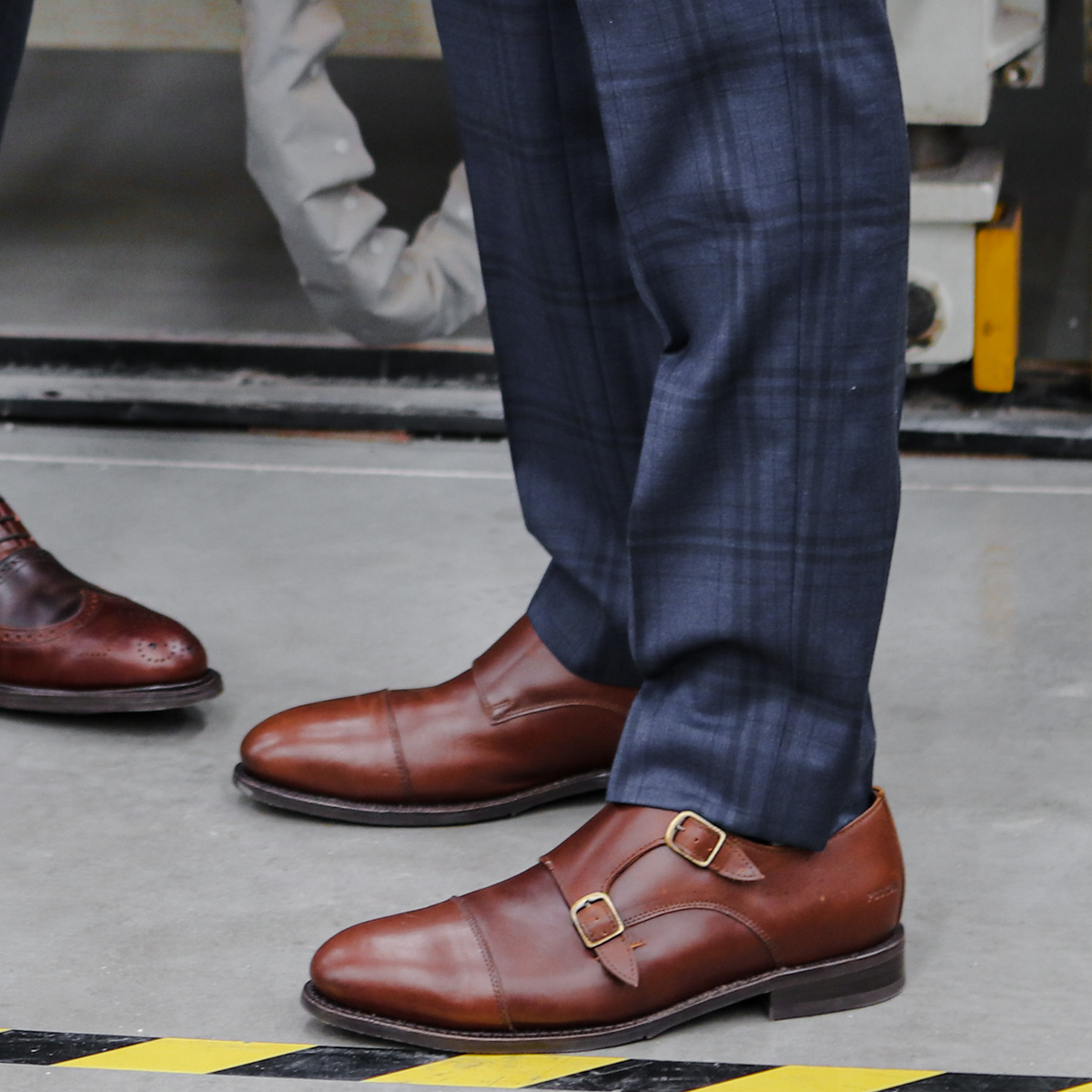 Proxon - Brown Steel Toe Goodyear Welt Monk Strap Shoes for Men