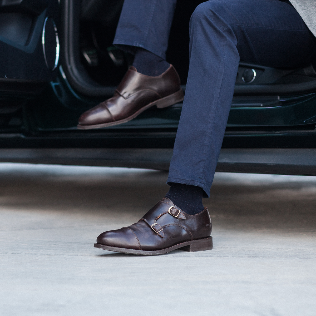 Proxon - Brown Steel Toe Safety Dress Monk Strap Shoes for Men (ASTM F2413 Certified)