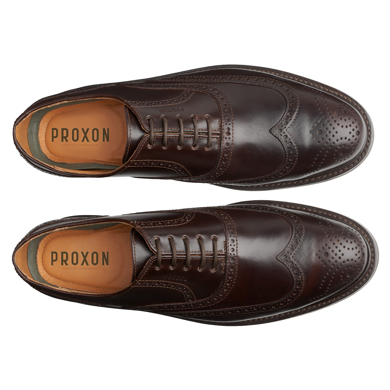 Proxon - Brown Steel Toe Safety Oxford Dress Shoes for Men (ASTM-certified)