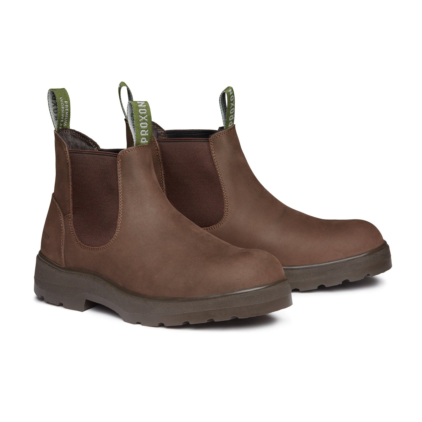 Proxon - Brown Suede Composite Toe Chelsea Boots for Men (ASTM F2413)