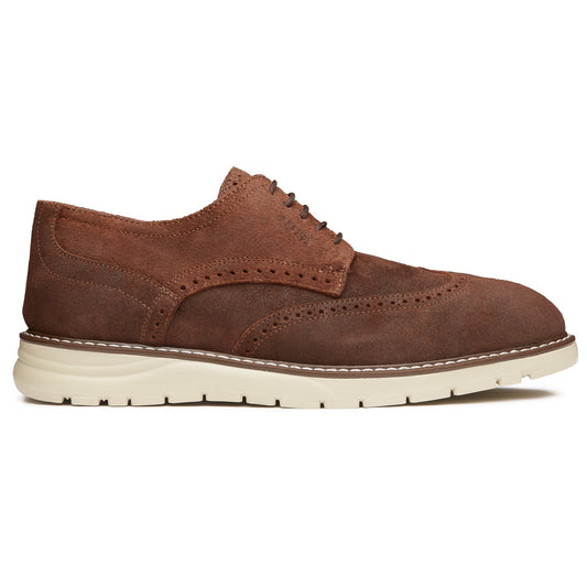 Proxon - Brown Suede Lightweight Steel Toe Derby Shoes for Men (ASTM F2413)