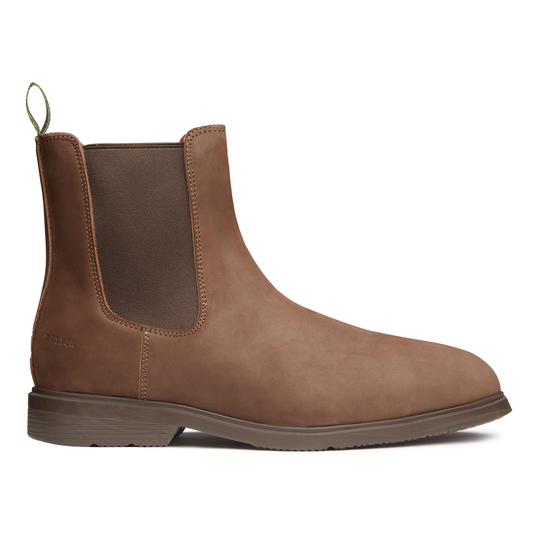 Proxon- Brown Suede Slim Chelsea Steel Toe Safety Boots for Men (Certified)