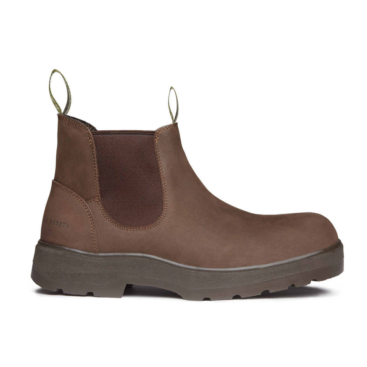 Proxon - Brown Suede Soft Toe Working Chelsea Boots for Men