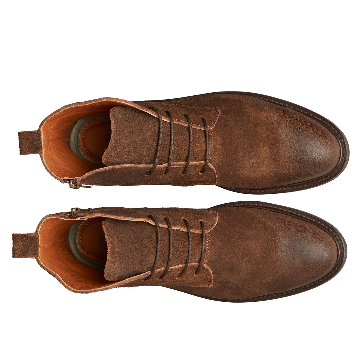 Proxon - Brown Suede Steel Toe Safety Boots for Men (ASTM F2413)