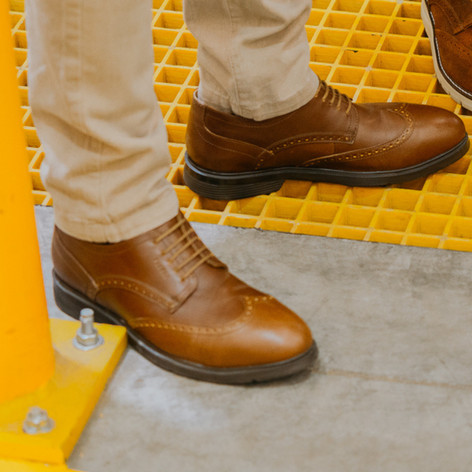 Proxon - Lightweight Steel Toe Safety Derby Dress Shoes for Men