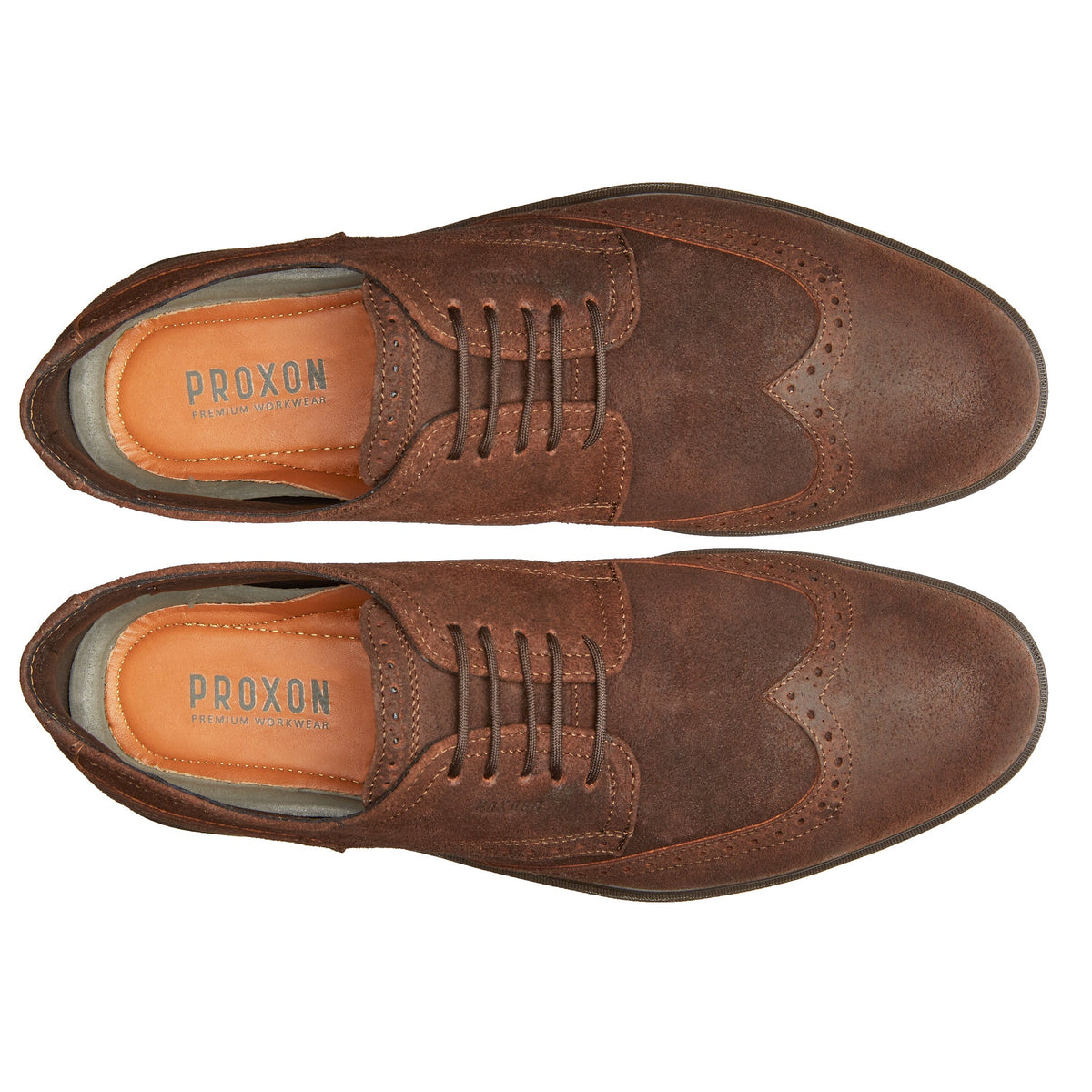 Proxon - Moka Suede Lightweight Steel Toe Safety Derby Shoes for Men