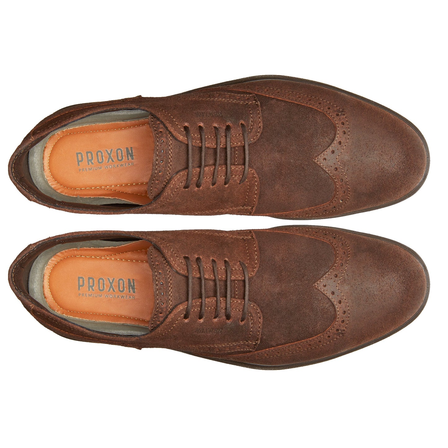 Proxon - Moka Suede Lightweight Steel Toe Safety Derby Shoes for Men