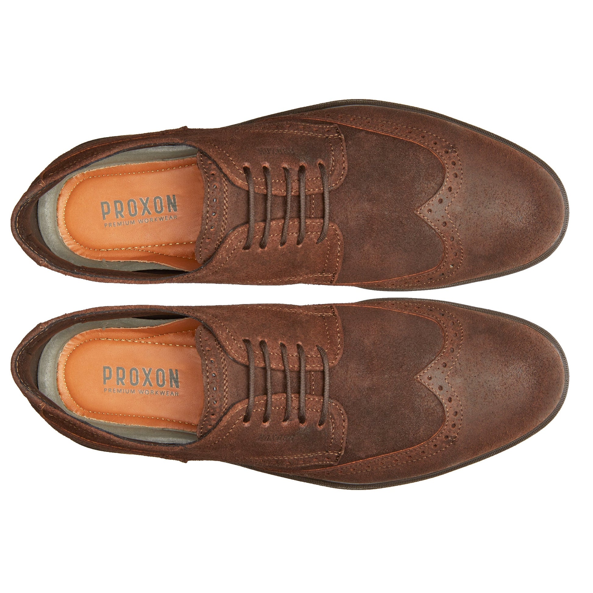 Proxon - Moka Suede Lightweight Steel Toe Safety Derby Shoes for Men