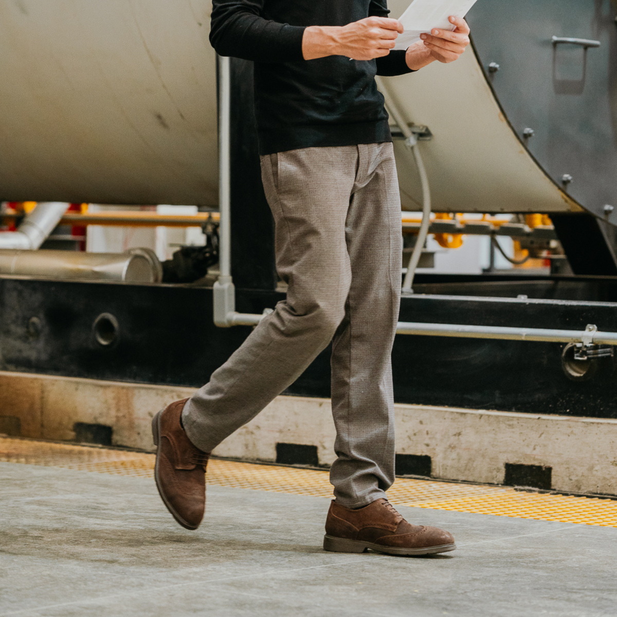 Proxon - Moka Suede Lightweight Steel Toe Safety Derby Shoes for Men