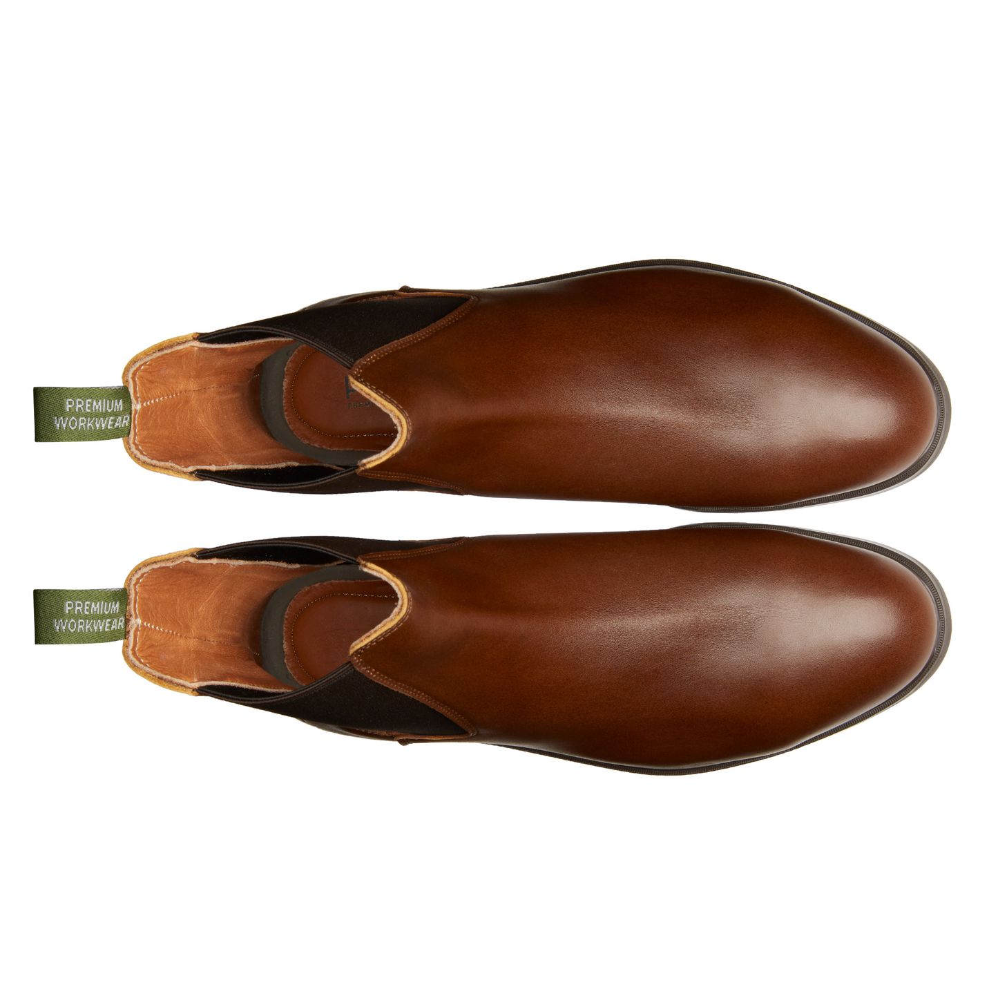 Proxon - Slim fit Brown Chelsea Steel Toe Safety Boots for Men