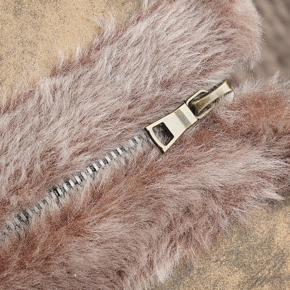 RC2 - Cuadra camel casual fashion shearling sheepskin vest for men