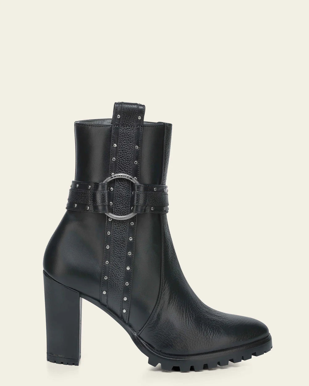 T47VNTS - Cuadra black deer leather boots for women