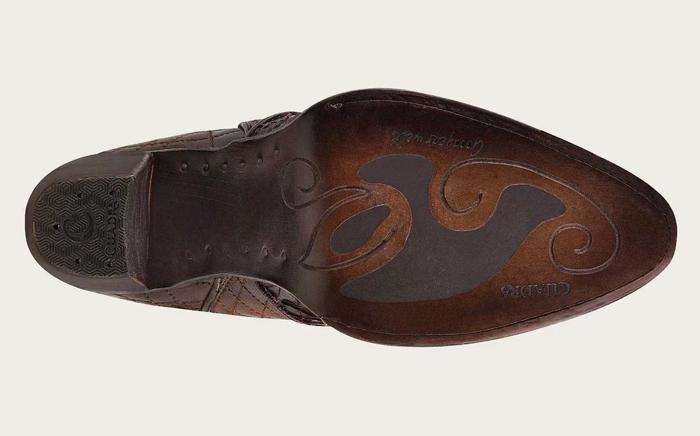 3F66PH - Cuadra chestnut python boots for women