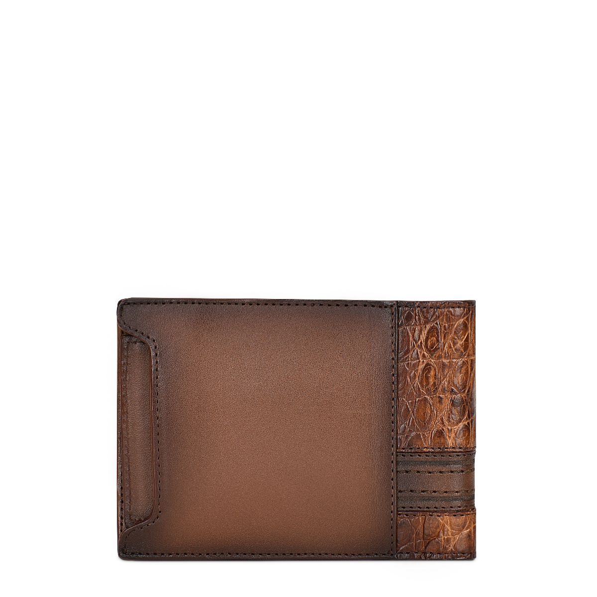 BC000FL - Cuadra honey casual fashion caiman bi fold wallet for men-Kuet.us