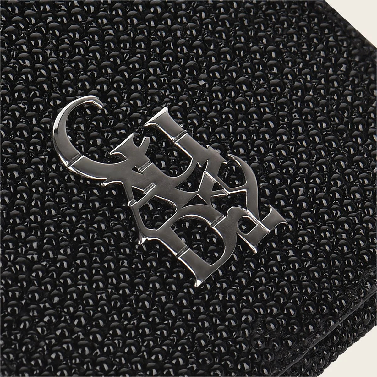 B2240FL - Cartera bi-fold de piel de caimán NEGRO Cuadra fashion para hombre