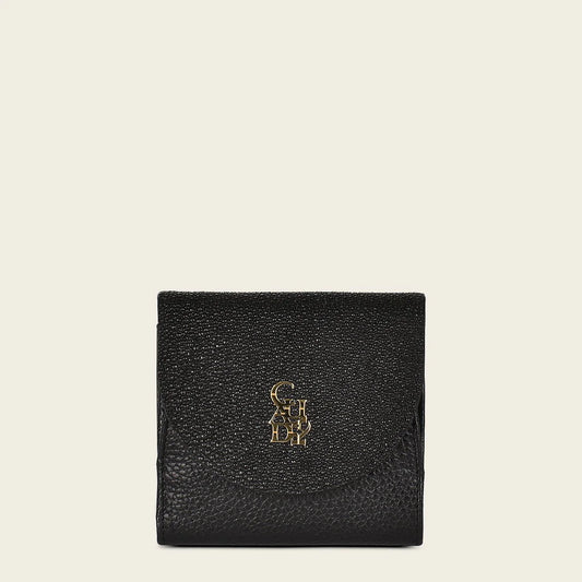 BD234MA - Cuadra Black Casual Fashion Bifold Wallet Clutch for Woman