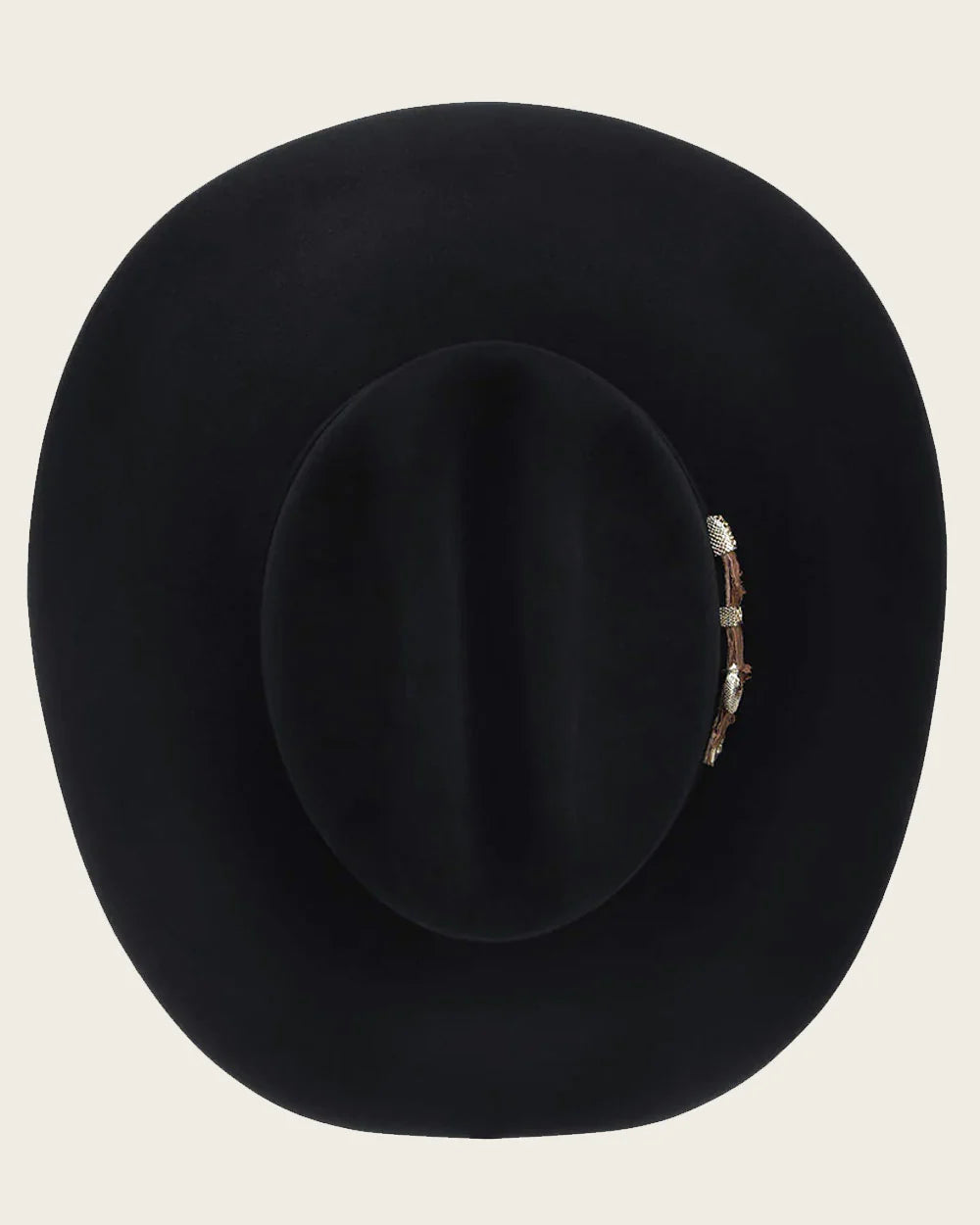 S02034P - Cuadra 50X Black Beaver Fur Hat with Fish Leather