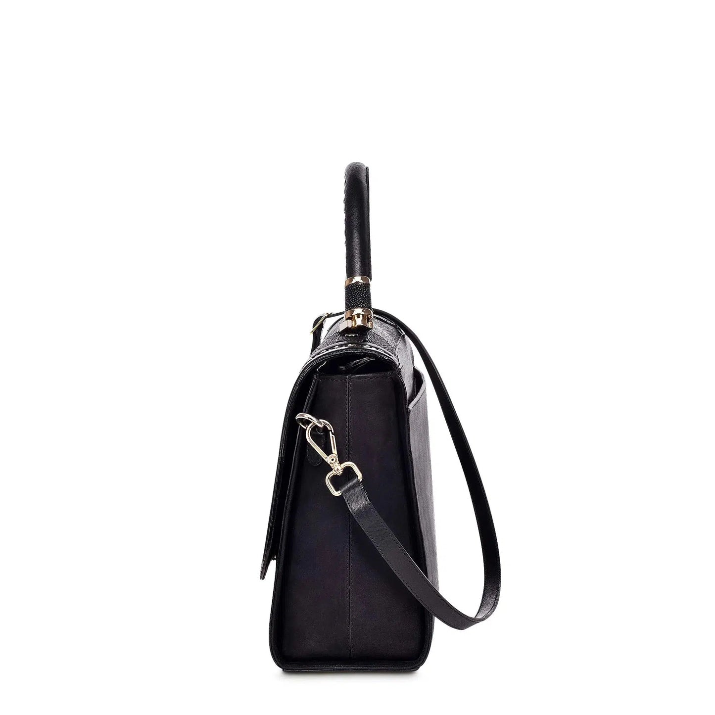 BO376MA - Cuadra black fashion stingray leather ladies purse handbag for women-Kuet.us