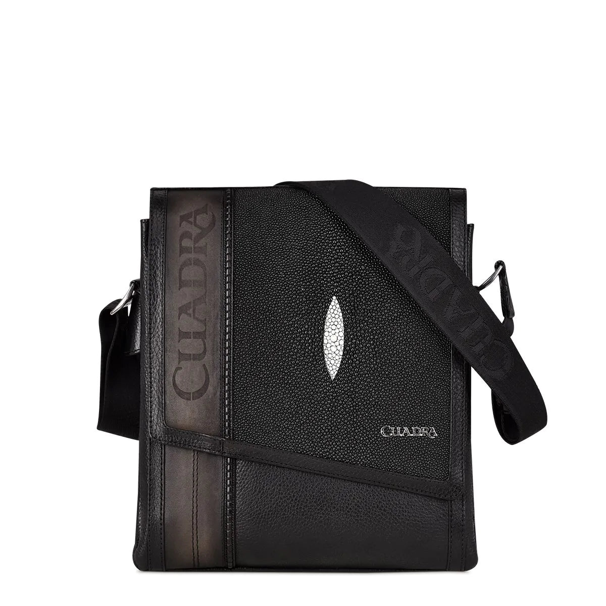 BOC03MA - Cuadra black fashion stingray crossbody messenger bag for men / women-Kuet.us