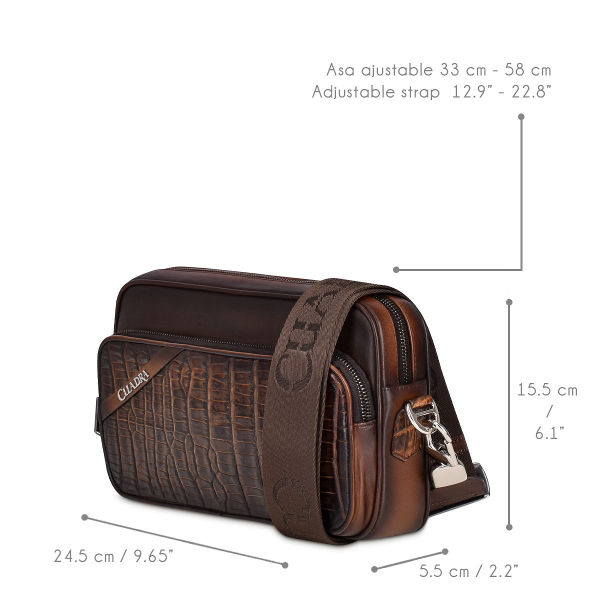 BOC04MO - Cuadra brown casual fashion moreleti chest chutch bag for men.-Kuet.us