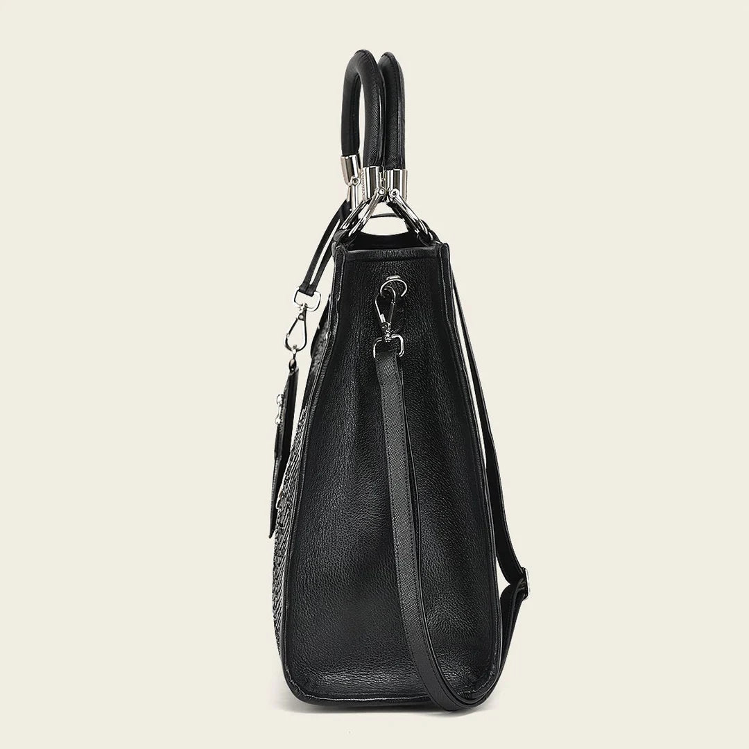 BOD0DPH - Cuadra black dress fashion python totebag for women-Kuet.us