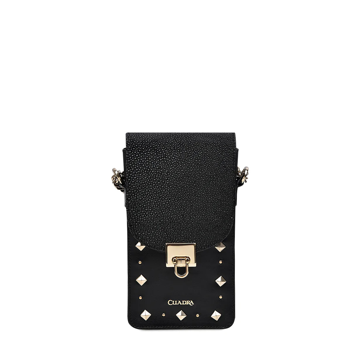 BOD38MA- Cuadra black fashion stingray cell phone bag for women-Kuet.us