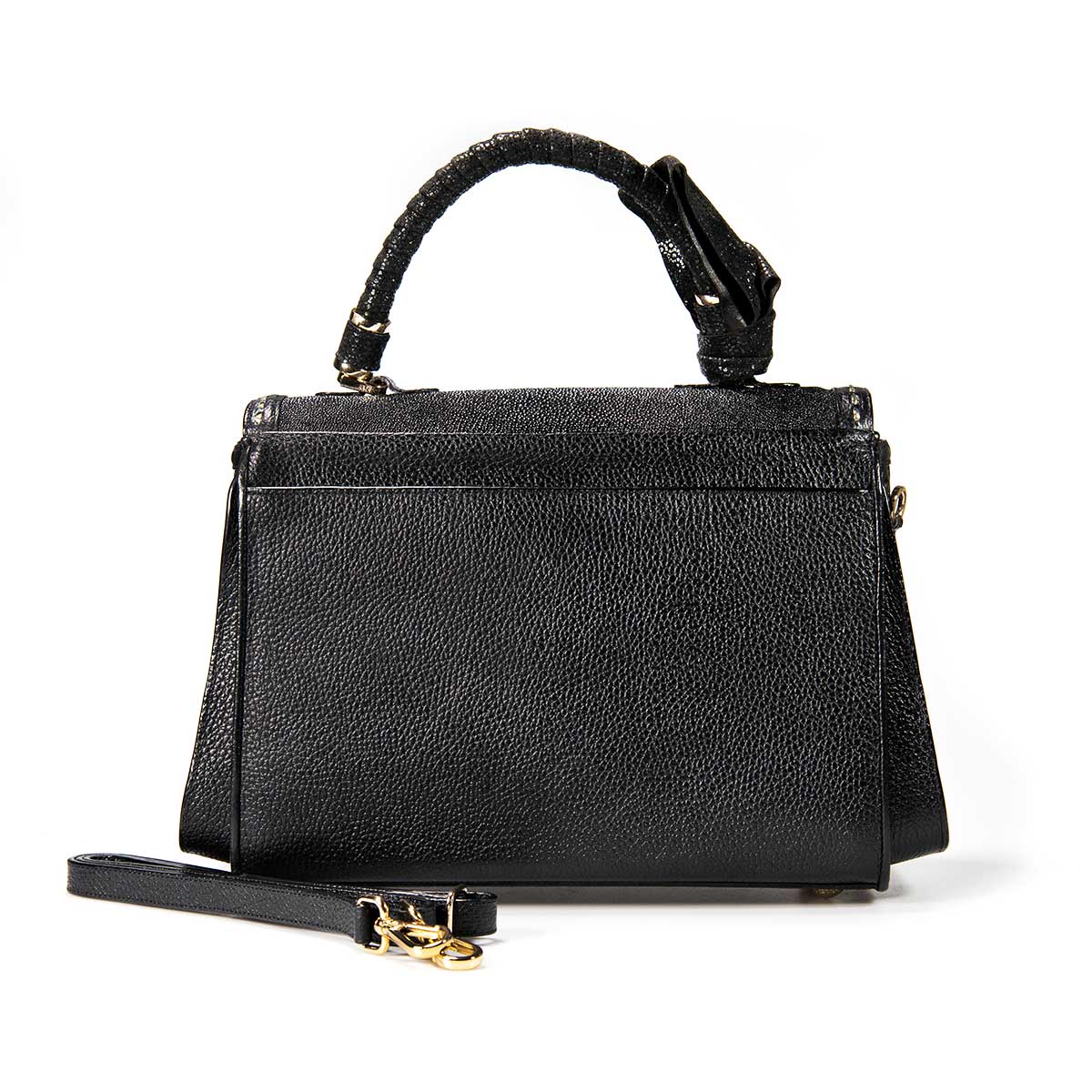BOD60MA - Cuadra Black Dress Fashion Stingray Totebag for Women