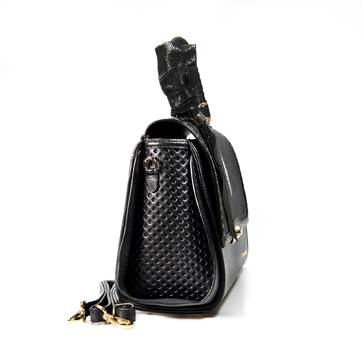BOD60MA - Cuadra Black Dress Fashion Stingray Totebag for Women