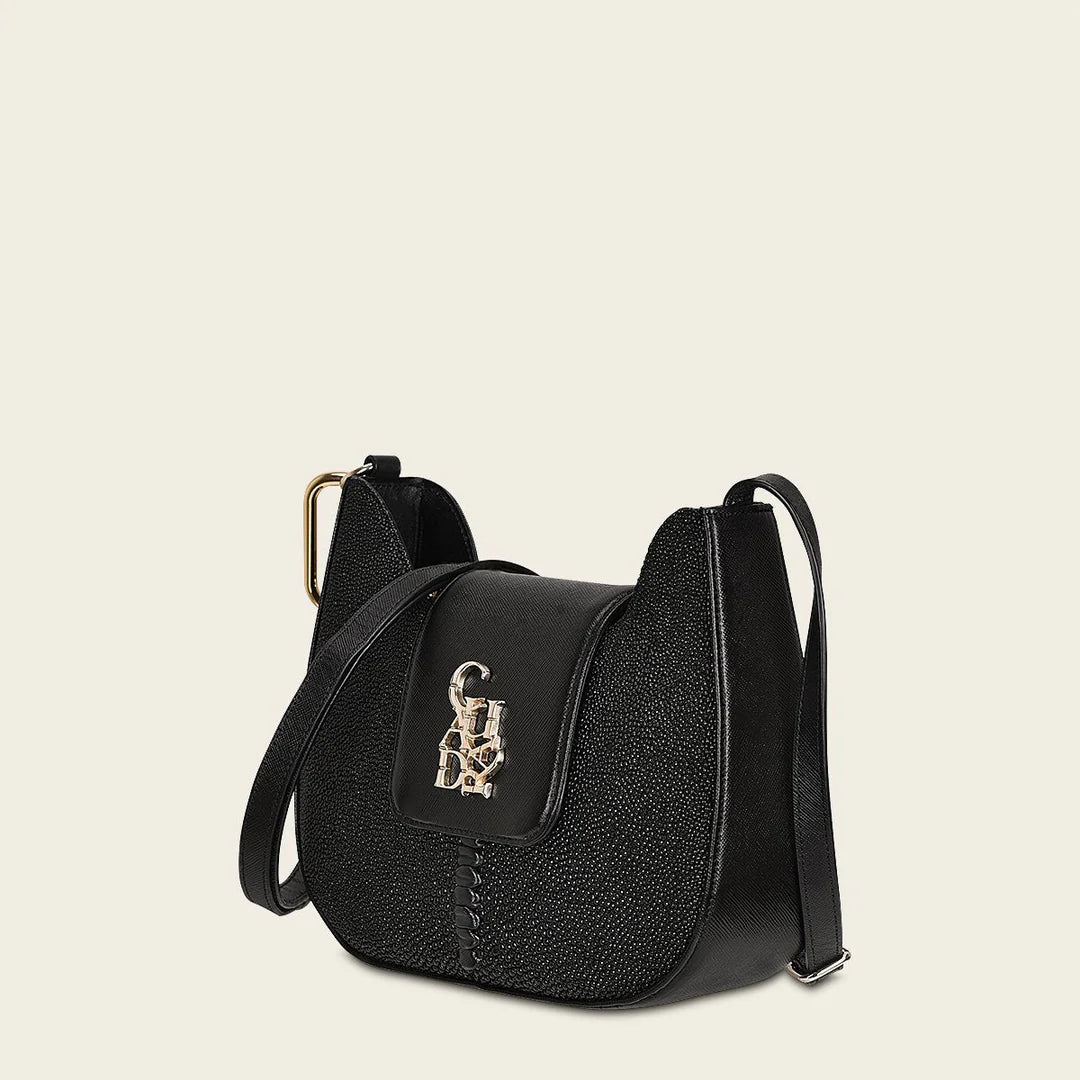 BOD88MA - Cuadra black fashion stingray crossbody bag for women-Kuet.us