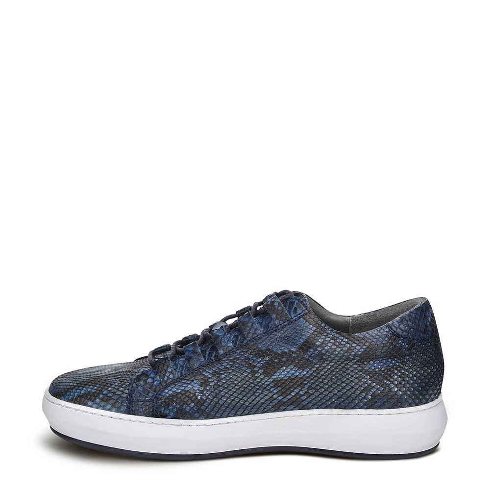 C22PBPB - Cuadra blue casual fashion python sneakers for men-FRANCO CUADRA-Kuet-Cuadra-Boots